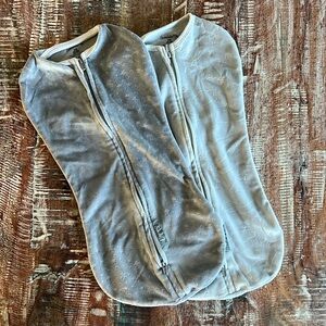 Swaddle me newborn zip up fleece swaddles